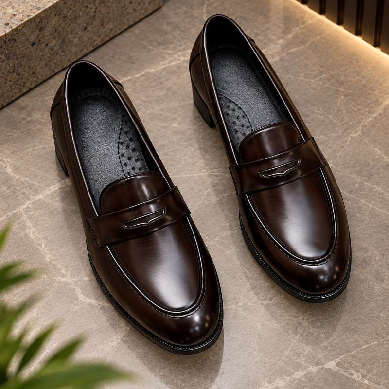 Men's Premium Buckle Moccasins | Faux Leather Loafers | Stylish Formal & Party Wear Shoes
