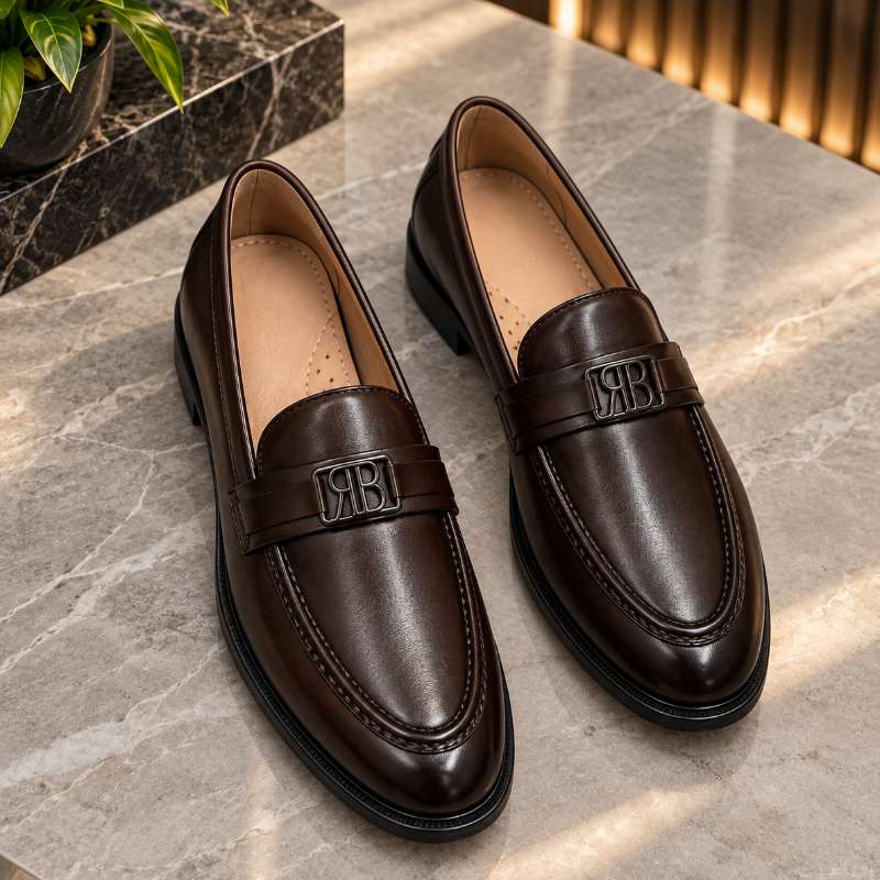 Men's Premium Designer Moccasins | Classic Slip-On Loafers | Handmade TPR Sole