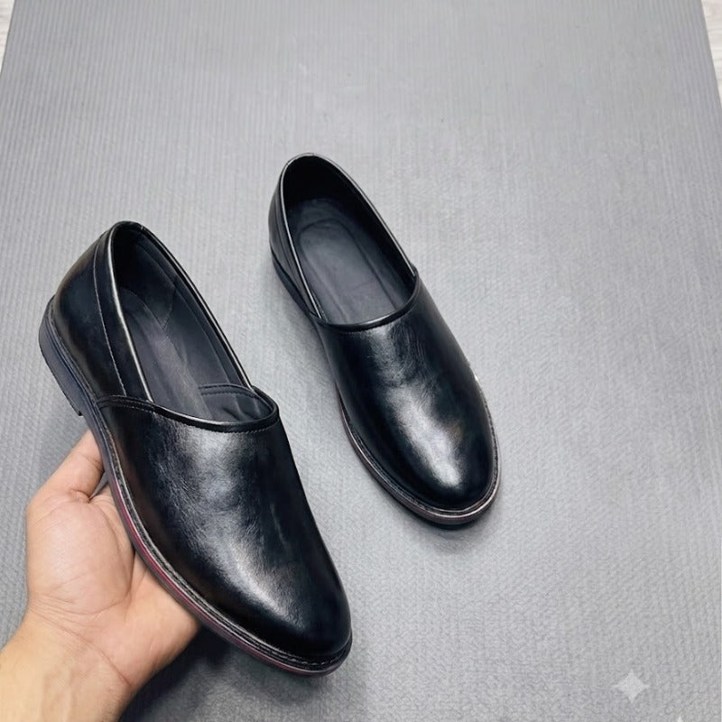 Men's Premium Slip-On Formal Shoes – Wrinkle-Free Faux Leather Office & Party Wear Shoes
