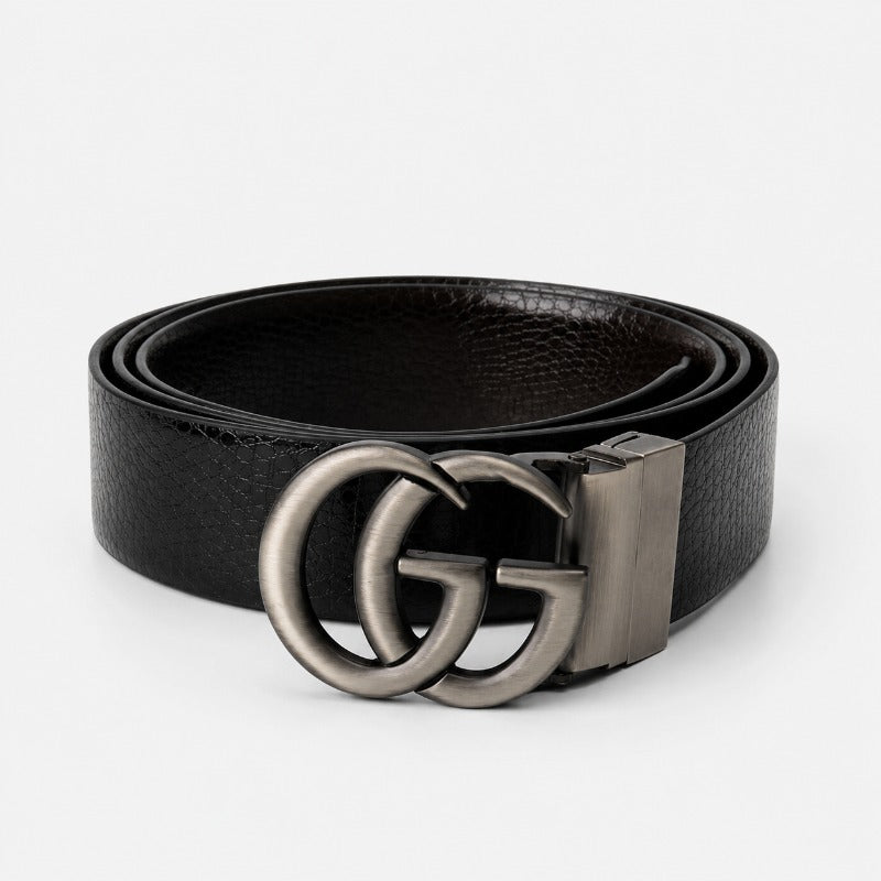 Signature Grey Buckle Belt for Men