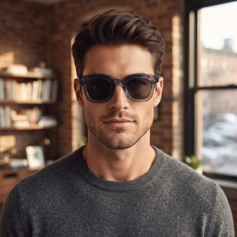 Thick Frame Premium Retro Square Sunglasses for Men & Women