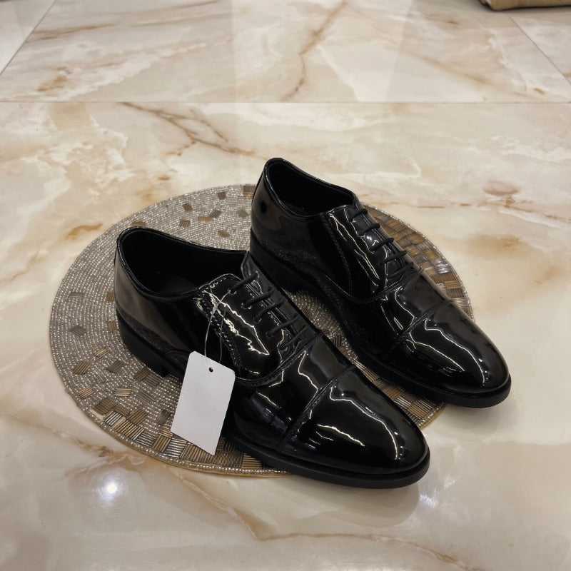Men's Premium Black Patent Leather Formal Shoes