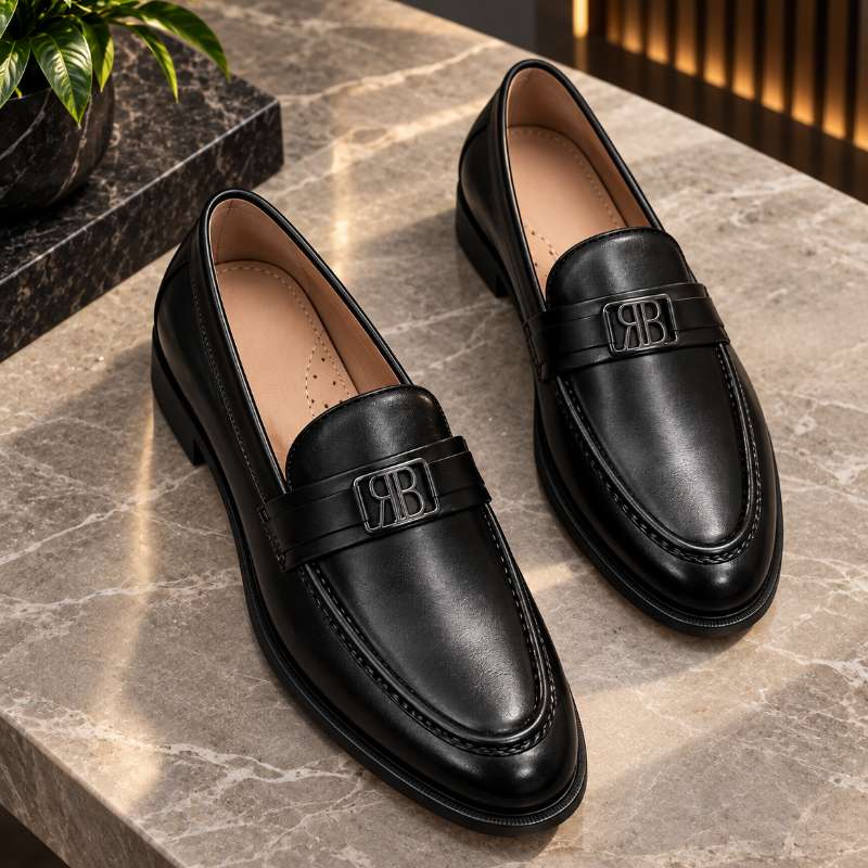Men's Premium Designer Moccasins | Classic Slip-On Loafers | Handmade TPR Sole