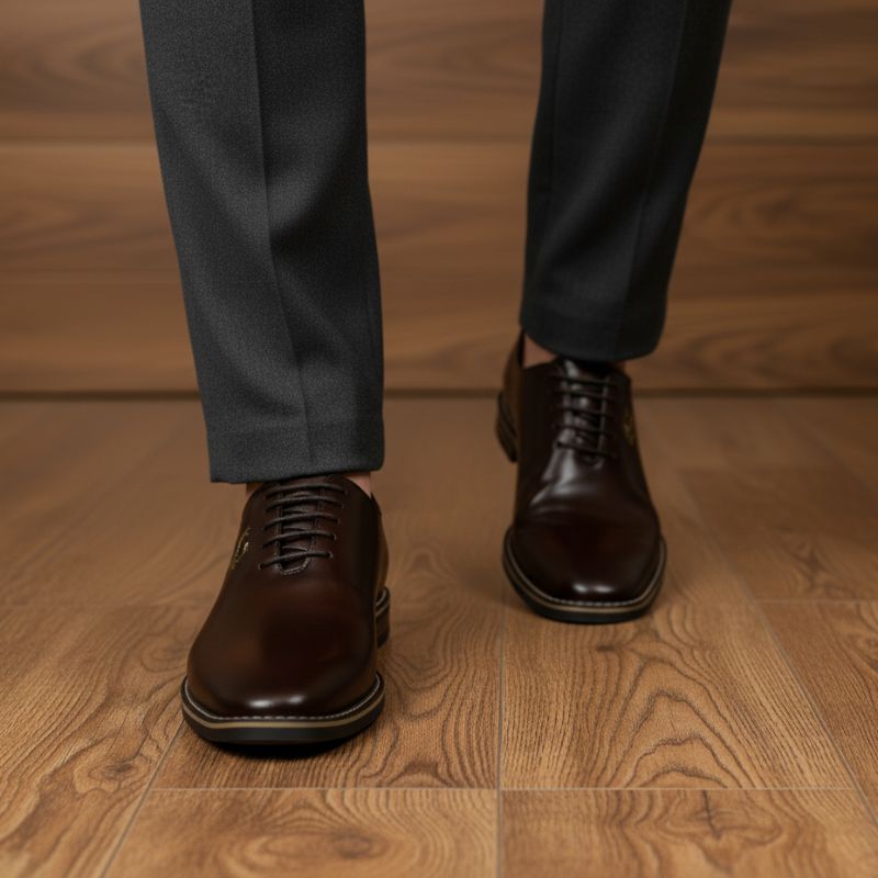 JonasParamount Formal Shoes for Men – Premium Faux Leather Lace-Up