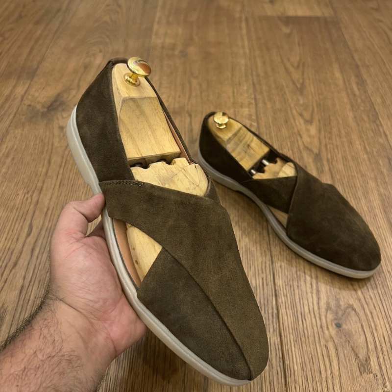 Men’s Premium Suede Peshawari Slip-On Sandals – Soft Leather Comfort Casual Ethnic Footwear