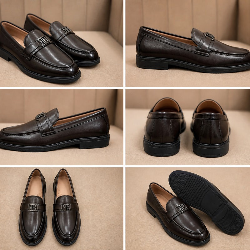 Premium Leather Moccasins for Men – Handmade Slip-On Formal Loafers
