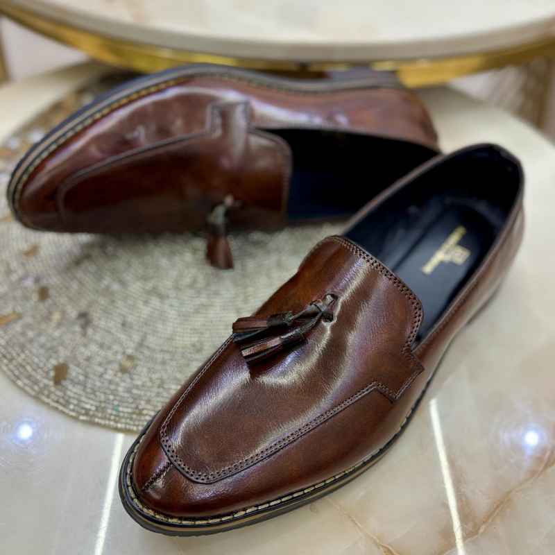 Luxury Tassel Moccasins for Men – Premium Suede Touch Slip-On Loafers
