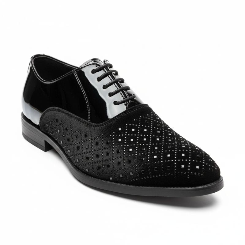 Premium Studded Mirror Work Shoes by JonasParamount