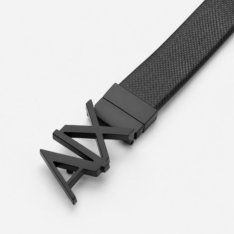 Eclipse Matte Black Buckle Belt for Men