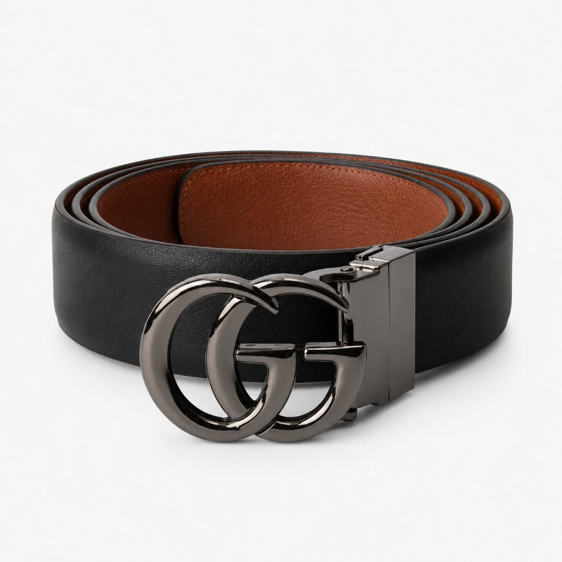 Signature Gunmetal Buckle Belt for Men