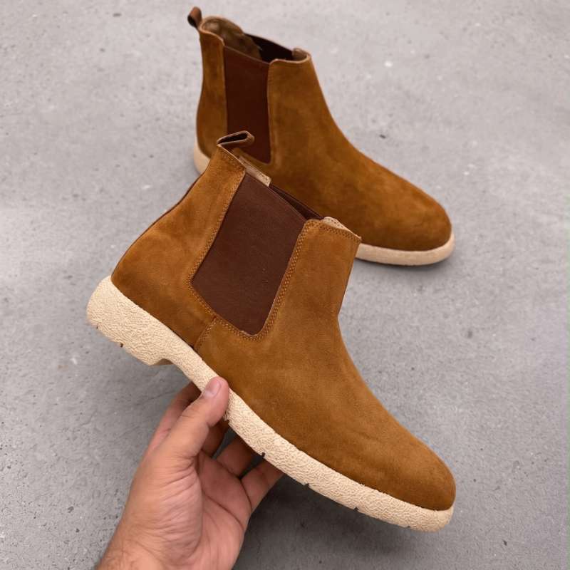 Men’s Premium Genuine Suede Chelsea Boots | Casual Ankle Boots