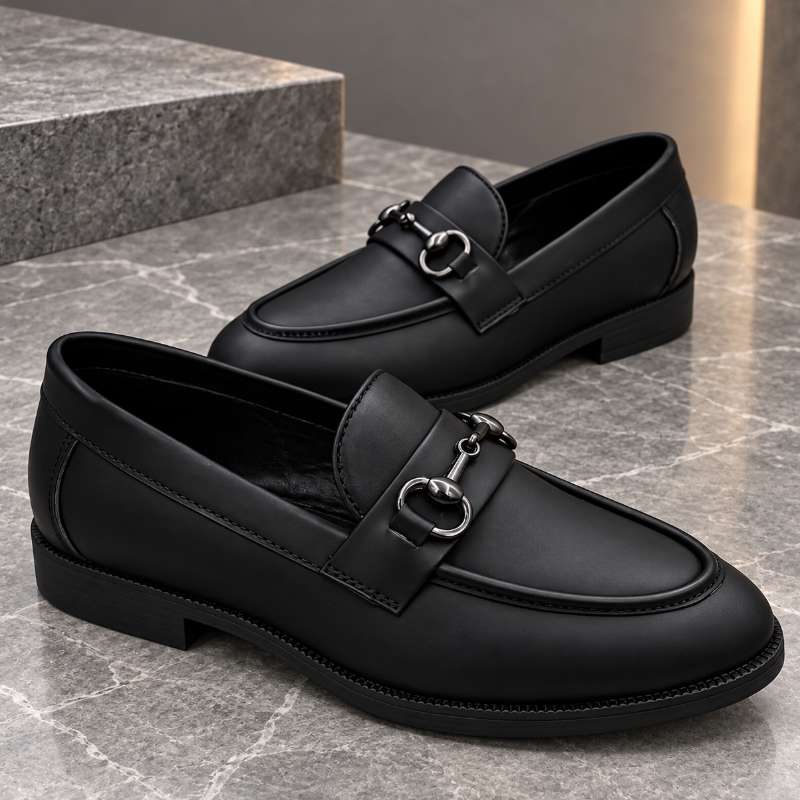 Men's Premium Bit Moccasins | Stylish Slip-On Loafers with Metal Detail