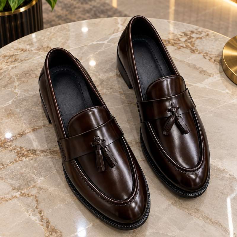 Men's Tassel Moccasins | Premium Faux Leather Loafers | Stylish Formal & Party Wear Shoes