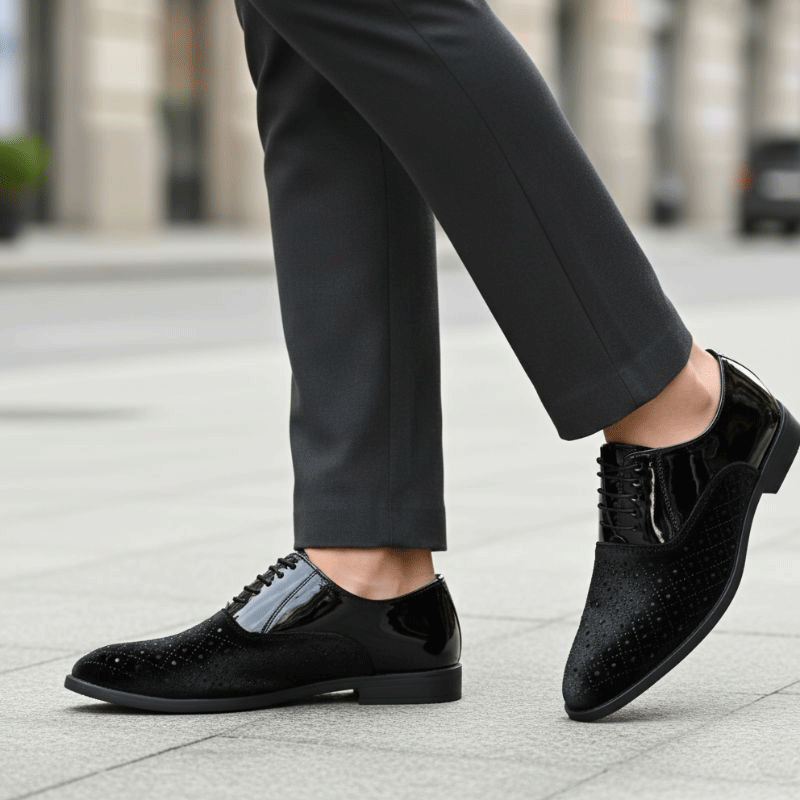 Premium Studded Mirror Work Shoes by JonasParamount