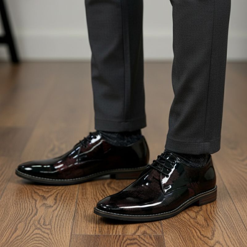 JonasParamount World Map Formal Shoes for Men