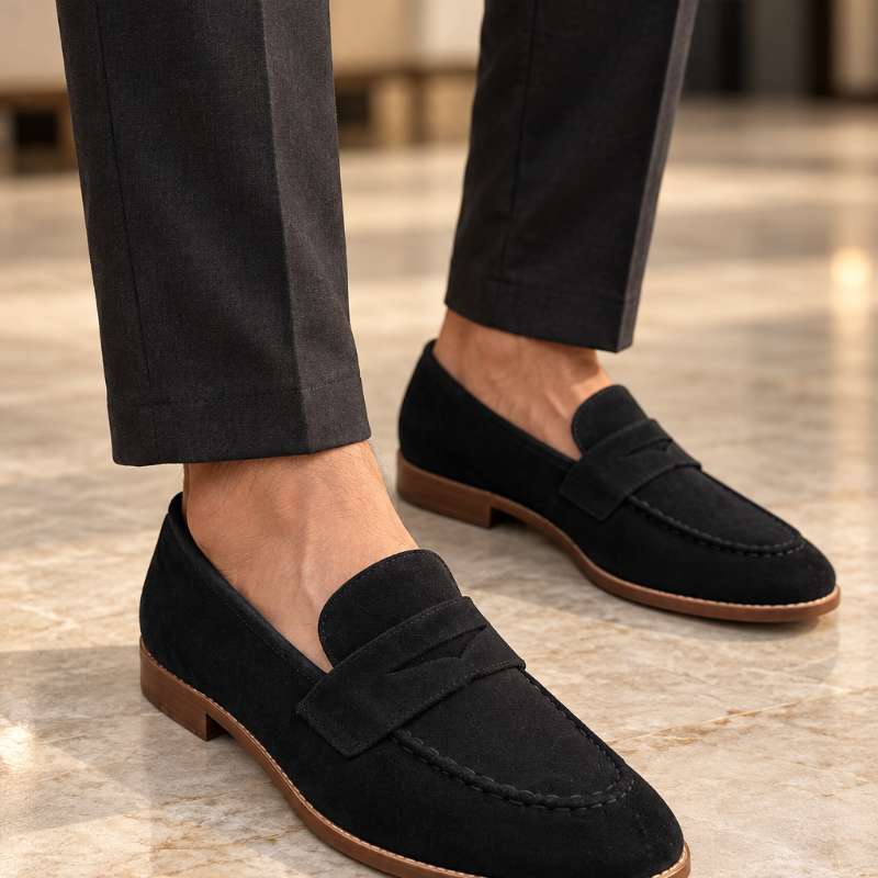 Premium Imported Suede Moccasins for Men | Slip-On Formal Loafers