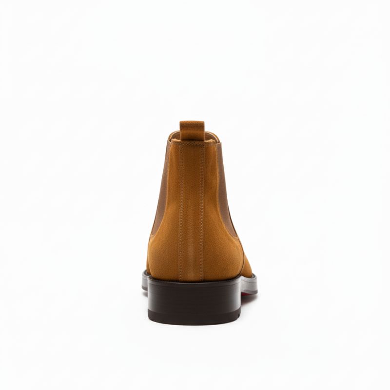 Premium Tan Suede Boots by JonasParamount – Handmade Leather Sole