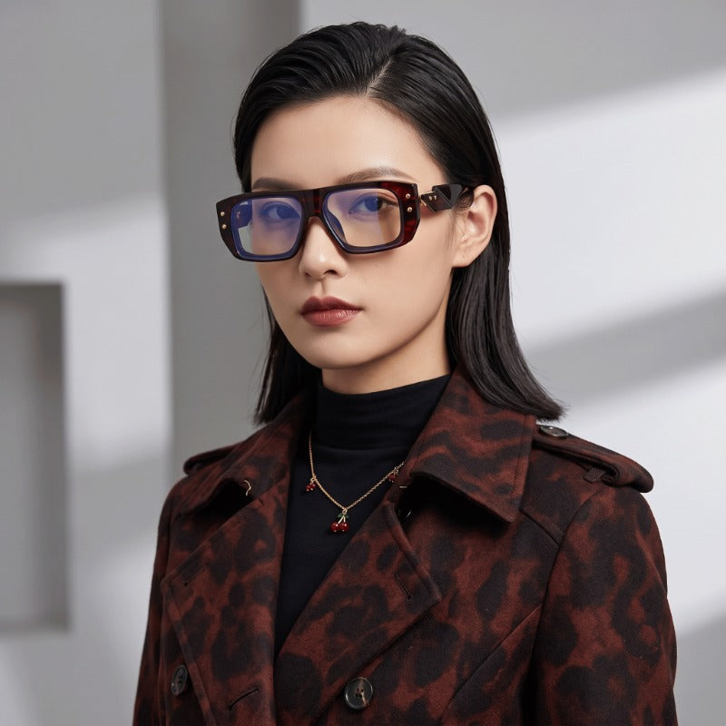 Luxury Blue Light Blocking Rectangle Glasses for Men & Women