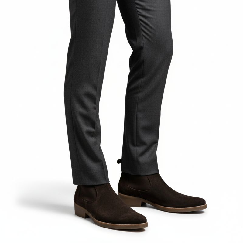 JonasParamount Premium Brown Suede Boots – Handmade Leather Sole