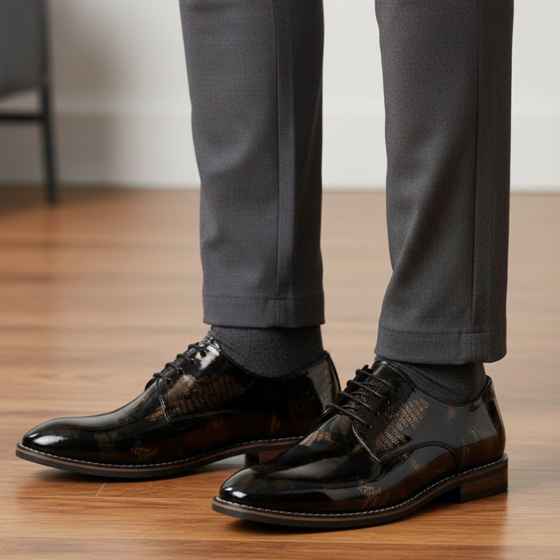 JonasParamount World Map Formal Shoes for Men