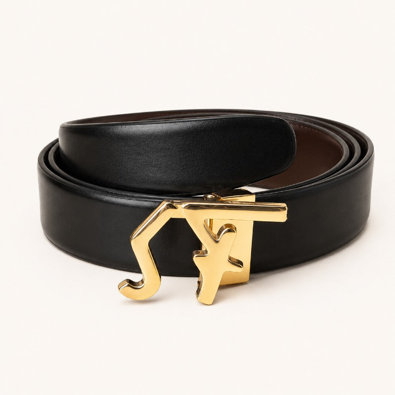 Regal Gold Accent Belt for Men