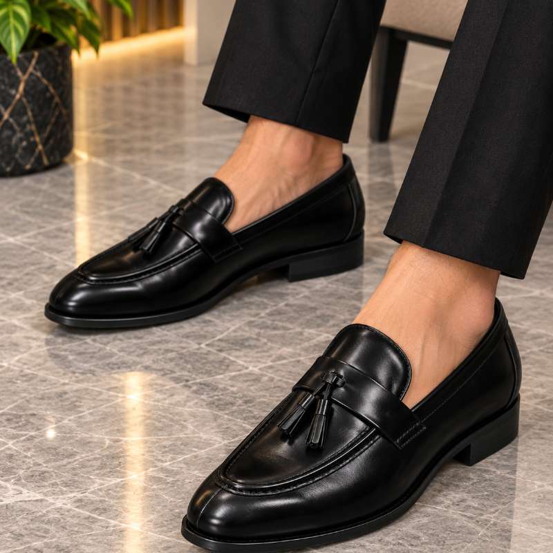 Men's Tassel Moccasins | Premium Faux Leather Loafers | Stylish Formal & Party Wear Shoes