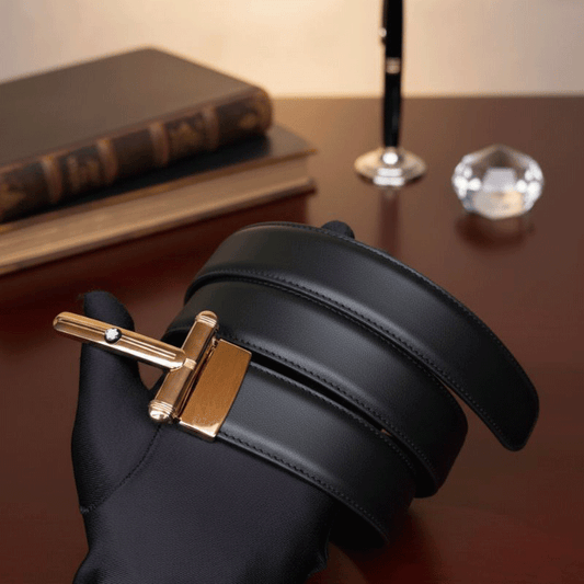 JonasParamount Men’s Reversible Belt with Imported Buckle | Dual-Side Design