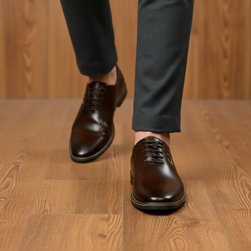 JonasParamount Formal Shoes for Men – Premium Faux Leather Lace-Up