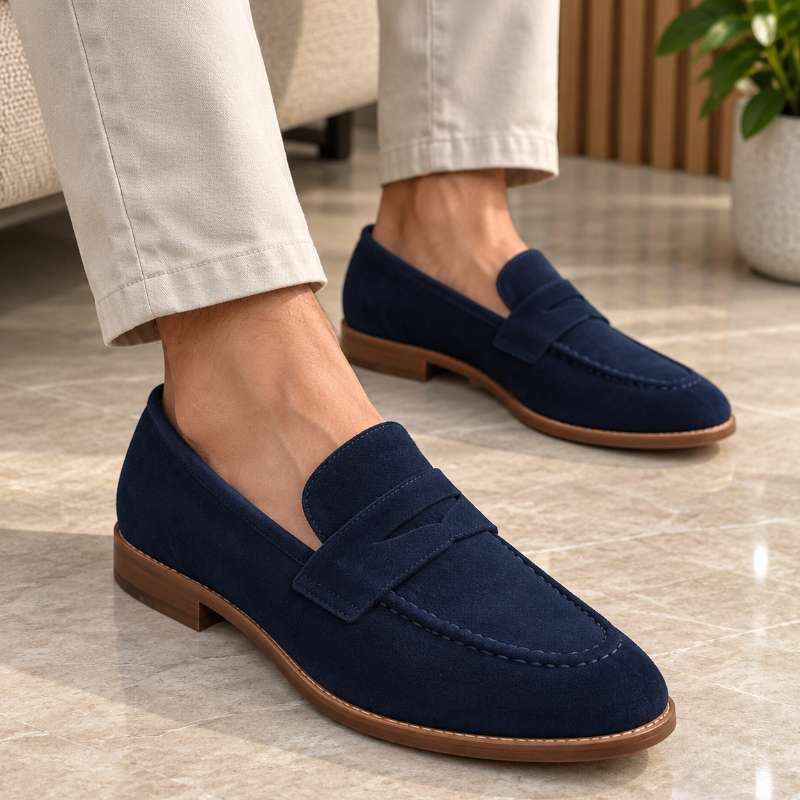 Premium Imported Suede Moccasins for Men | Slip-On Formal Loafers