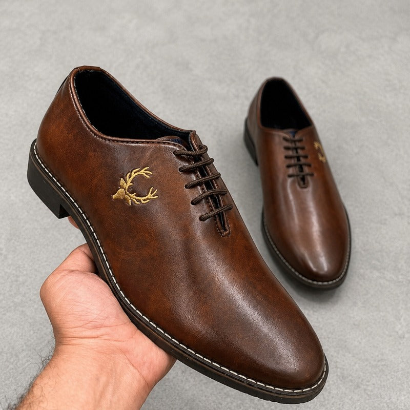 Premium Men’s Lace-Up Formal Shoes – Elegant Office & Party Wear Collection