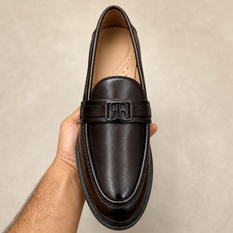 Premium Leather Moccasins for Men – Handmade Slip-On Formal Loafers
