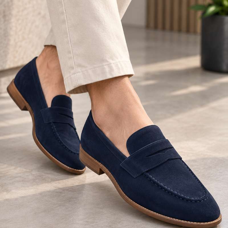 Premium Imported Suede Moccasins for Men | Slip-On Formal Loafers