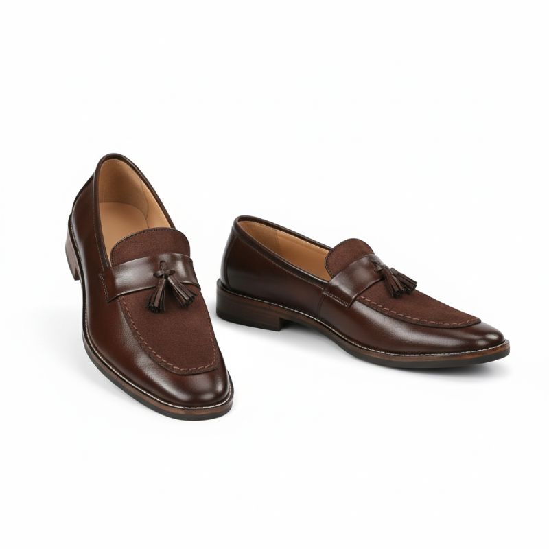 JonasParamount Luxury Tassel Suede Moccasins – Elegant Comfort for Every Occasion