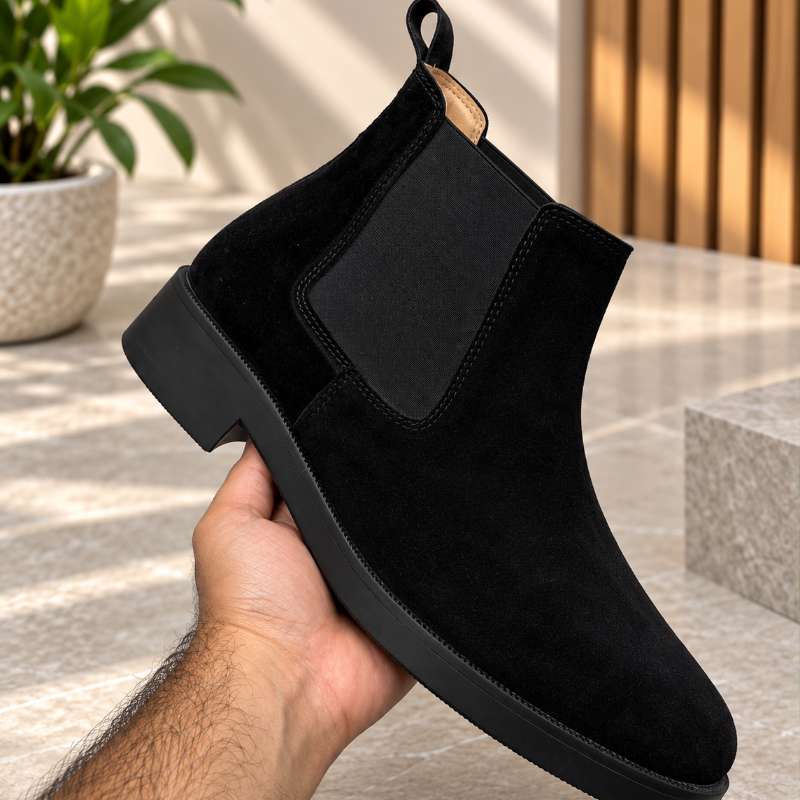 Men’s Premium Suede Chelsea Boots –Suede Leather | Handmade Leather Sole