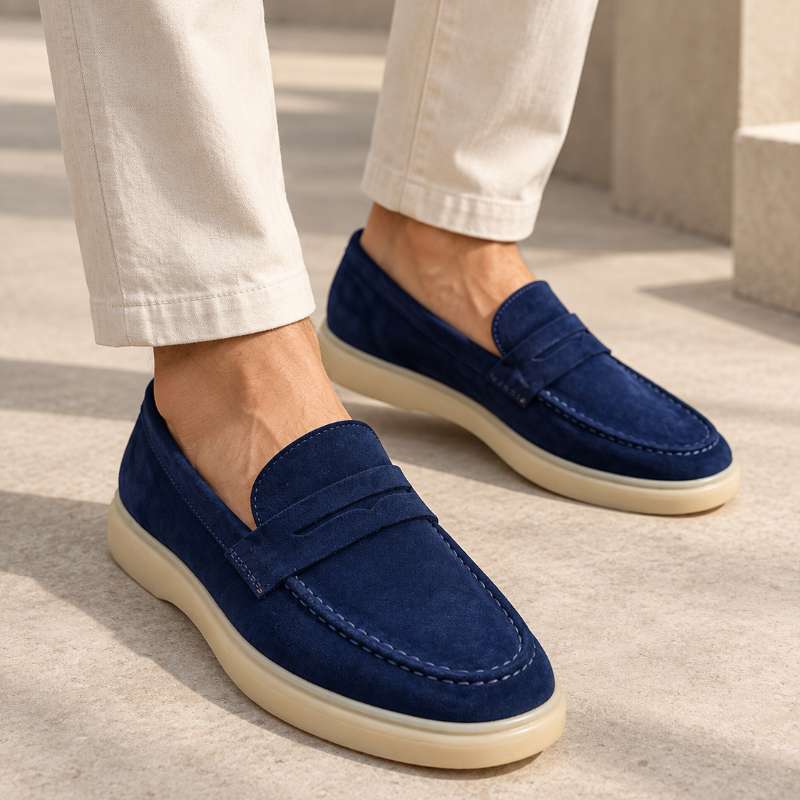 Men's Premium Suede Leather Slip-On Loafers