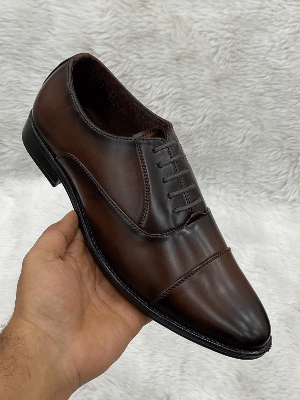 Shiny Mens Wear Pattern Premium Design Quality Oxford Formal Shoes-JonasParamount