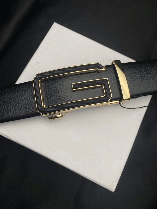 Luxury Brand Fashion Automatic Buckle Ratchet Dress Belt For Men-JonasParamount
