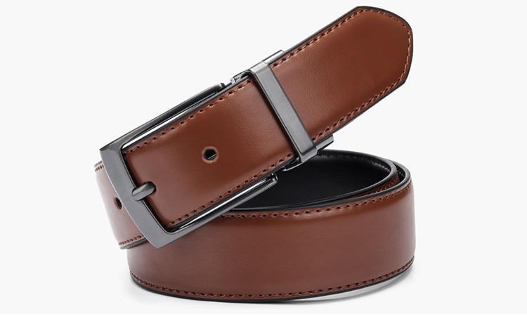 High Quality Luxury Reversible Genuine Leather Belt For Men -JonasParamount