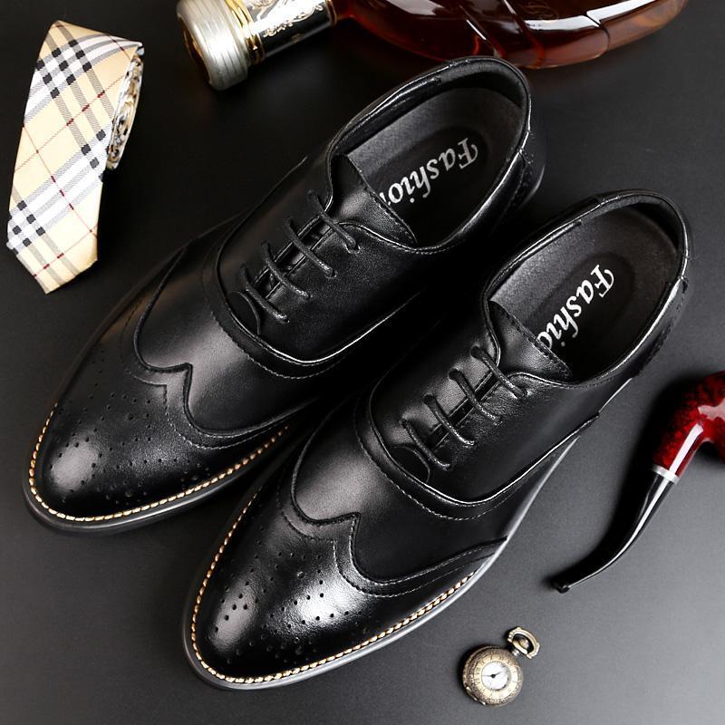 Stylish Oxford Brogues Formal Shoes For Men-JonasParamount