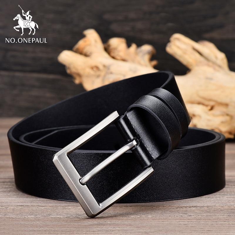 Premium Quality Pin Buckle Genuine Leather Belt For Men in Color Variant- JonasParamount