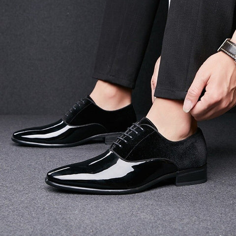 Classy black shop dress shoes