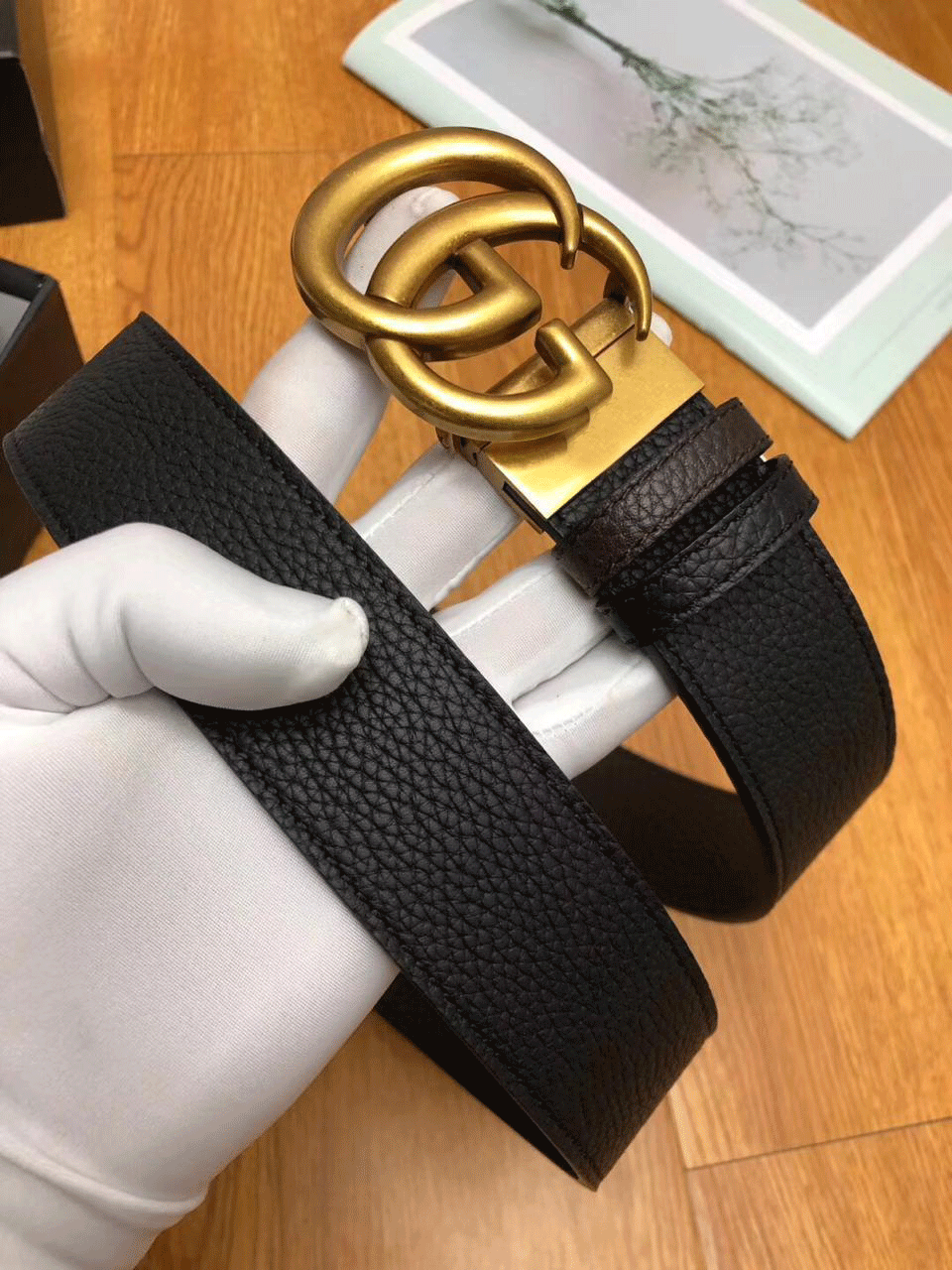 G Letter Designer buckle High Quality Leather Belt For Men-JonasParamount