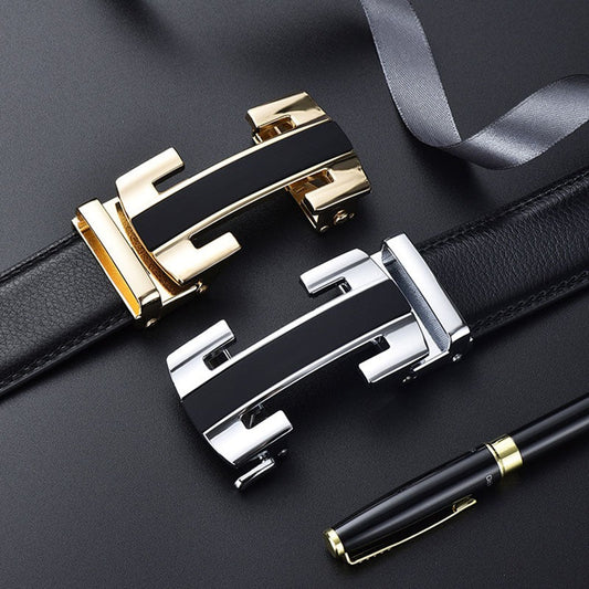 Luxury Automatic Buckle Designer Belt For Men's-JonasParamount