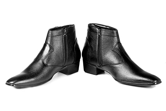 Formal Faux Leather Men's Height Increasing Boots-JonasParamount
