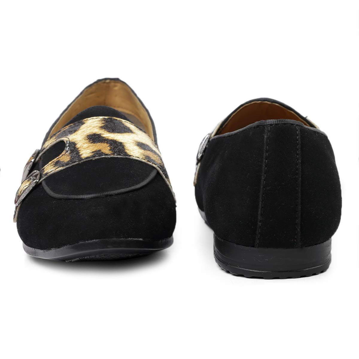 Stylish Party Wear Double Monk Suede Shoes For Men's-JonasParamount