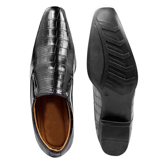 Crocodile Style Height Increasing Faux Leather Material Casual,Loafer and Moccasins Shoes-JonasParamount