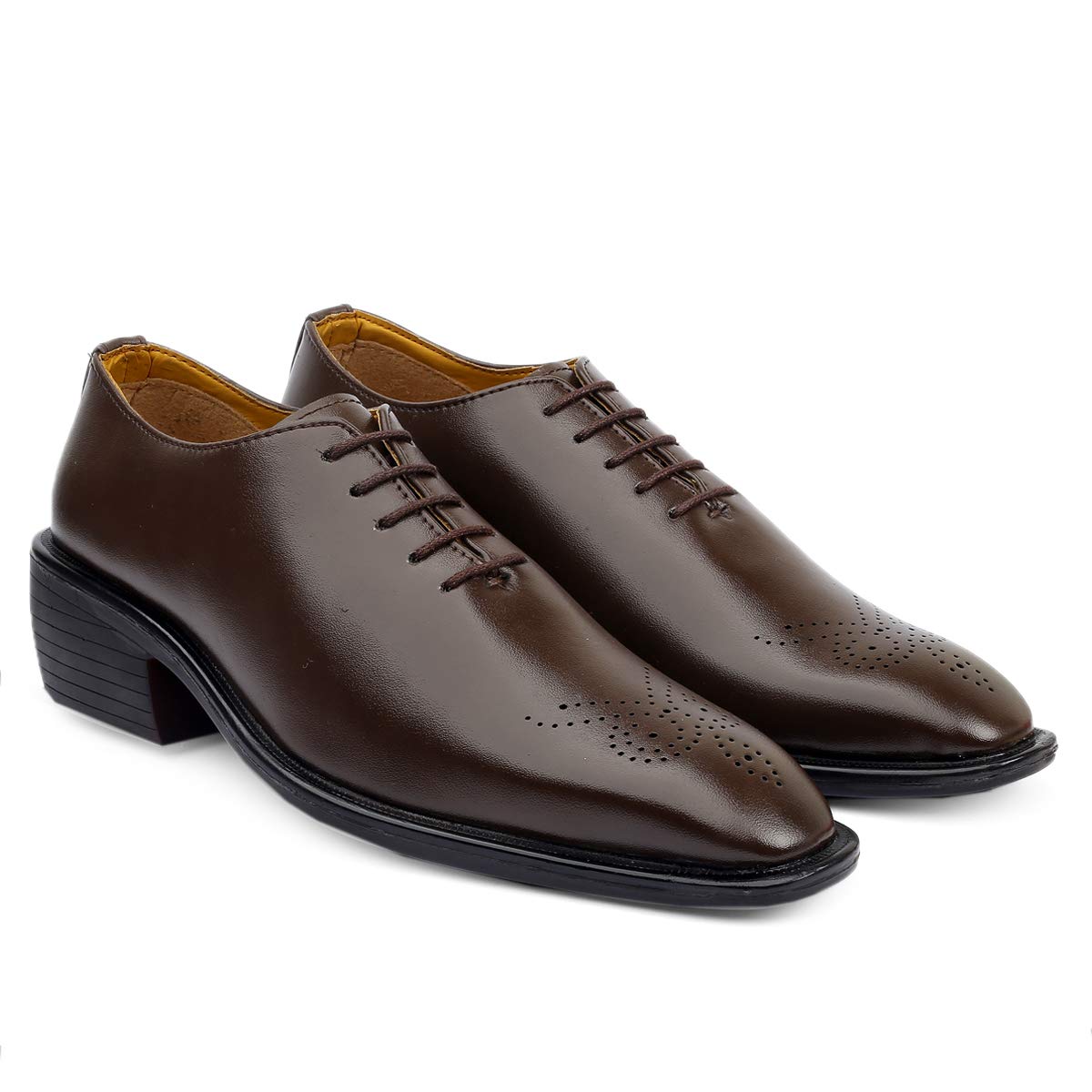 New Arrival Brown Height Increasing Casual, Formal And Party Wear Shoes-JonasParamount