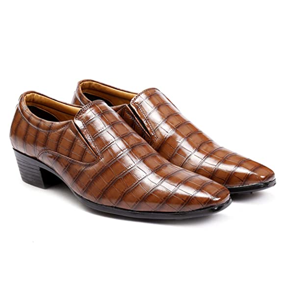 Crocodile Style Height Increasing Faux Leather Material Casual,Loafer and Moccasins Shoes-JonasParamount