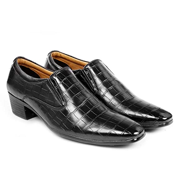 Crocodile Style Height Increasing Faux Leather Material Casual,Loafer and Moccasins Shoes-JonasParamount