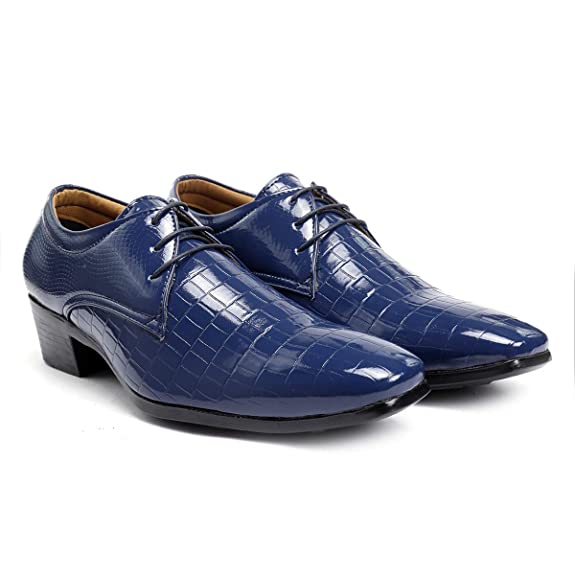 Synthetic Material Casual Lace-up Height Increasing Shoes-JonasParamount
